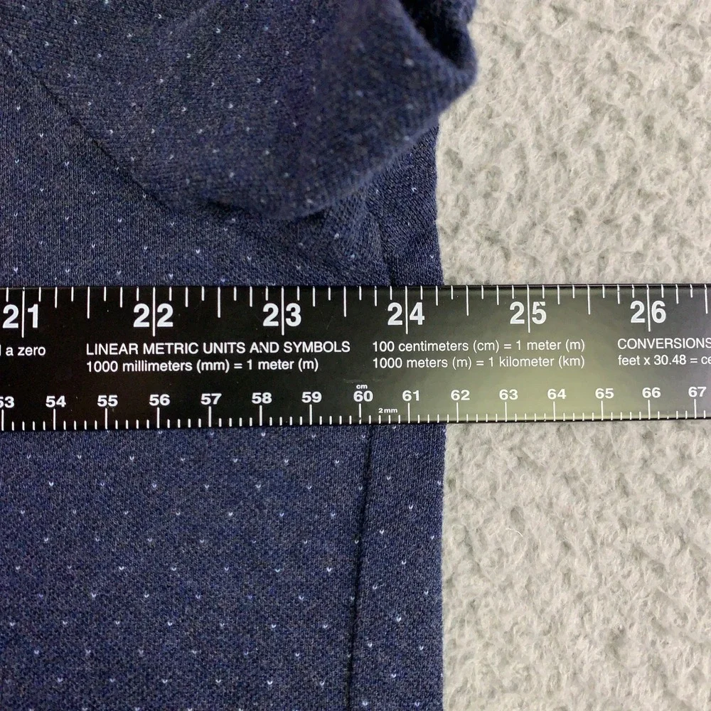 Polo Ralph Lauren Polo Shirt Mens XL Micro-Dot Blue Custom Slim Fit Short Sleeve